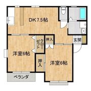 キャッスルハイムAの間取り画像