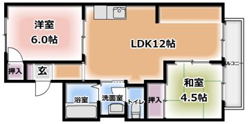 K.ひるさいどてらすC棟の間取り画像