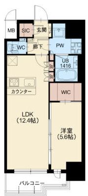 スプランディッド新大阪VIの間取り画像