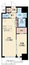 スプランディッド新大阪VIの間取り画像