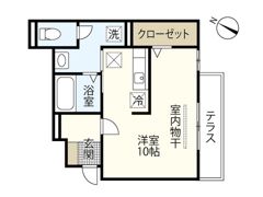セジュール皆実の間取り画像