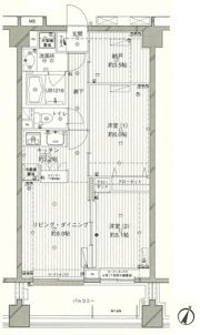 コスモリード西馬込の間取り画像
