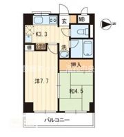アヴニール若宮の間取り画像