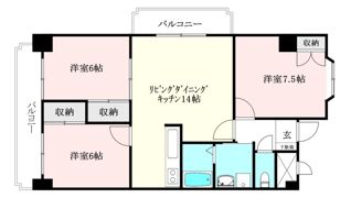 ハイシティ松山の間取り画像