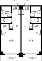 ビレッジ中央の間取り画像
