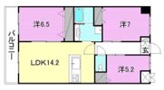 アルカサール道後の間取り画像