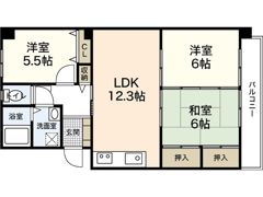 T＿FLATの間取り画像
