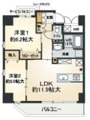 リリィベル梅田西の間取り画像
