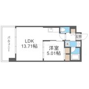 プレジオ三国ASIANの間取り画像