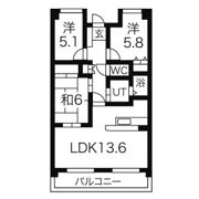 ア・レーズ平子の間取り画像