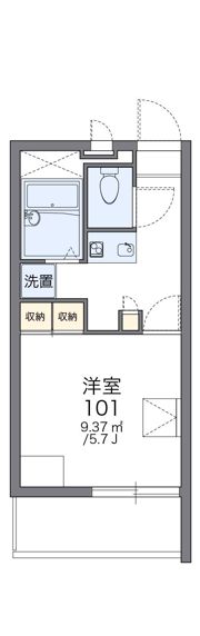 レオパレスアドミラブールワタルの間取り画像