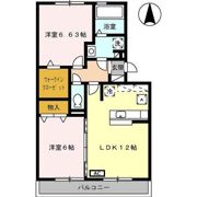 シェーン ヴェルデ Bの間取り画像