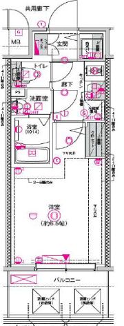 CREST TAPP 大阪EASTの間取り画像