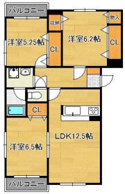 プレステージ桜の間取り画像