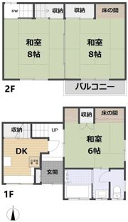 花月3丁目貸家の間取り画像