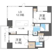 ザ・パークハウス大阪梅田タワーの間取り画像