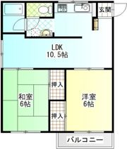矢沢荘の間取り画像