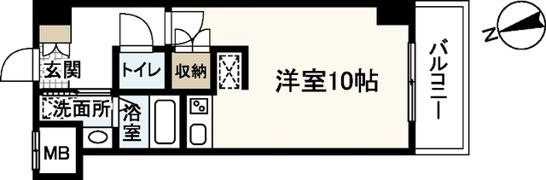 パレグレース中筋の間取り画像