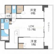 シティタワー東梅田パークフロントの間取り画像