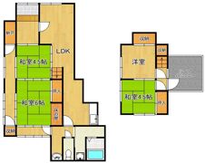 宮の町2丁目戸建の間取り画像