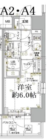 エスリード神戸兵庫駅ミッドポートの間取り画像