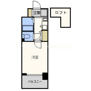 エステムコート梅田茶屋町デュアルスペースの間取り画像