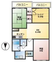 フル－ルツヅキⅡの間取り画像