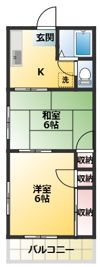 コーポ江森の間取り画像