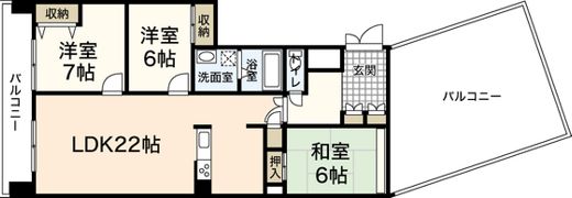 パラッツォ福本の間取り画像