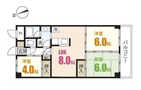 前田ハイツⅡの間取り画像