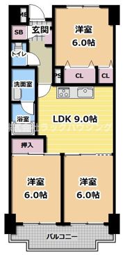 シャトーレイクルイーズの間取り画像