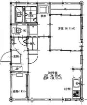 ハーモニーテラス植田西Ⅱの間取り画像