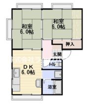 大枝ハイツの間取り画像