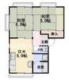 大枝ハイツの間取り画像
