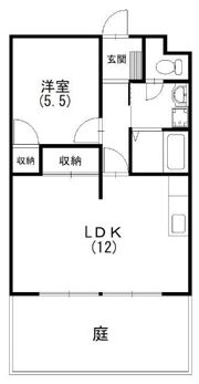 マンション沖之苑の間取り画像