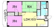 ロイヤルアネックス土居田の間取り画像
