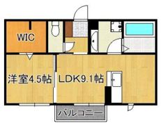 D-room本城 B棟の間取り画像