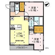 べナード武蔵浦和の間取り画像
