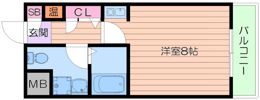 ペディマリー箕面Ⅱの間取り画像
