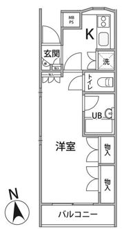 VERT新中野の間取り画像