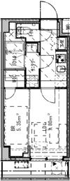 GENOVIA北千住の間取り画像