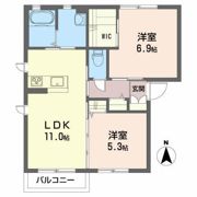 プロヌーブ沖野Ⅱの間取り画像