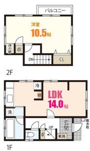 東原3丁目貸家の間取り画像