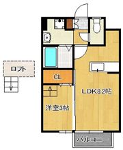 ファープレイス小倉西A棟の間取り画像