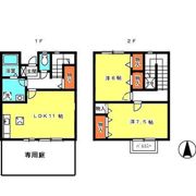 リースランド水道線 C棟の間取り画像