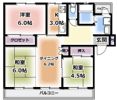 香里三井団地A-13棟の間取り画像