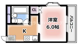 シャトー八坂の間取り画像