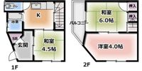金田町1丁目貸家の間取り画像