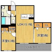 Ciel et tere（シエリテ）の間取り画像