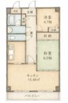 スカール喜多川B棟の間取り画像